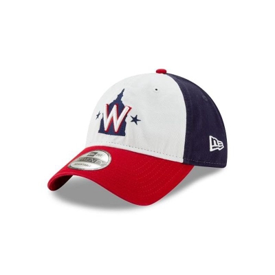 Red Washington Nationals Hat - New Era MLB Core Classic 9TWENTY Adjustable Caps USA7210389